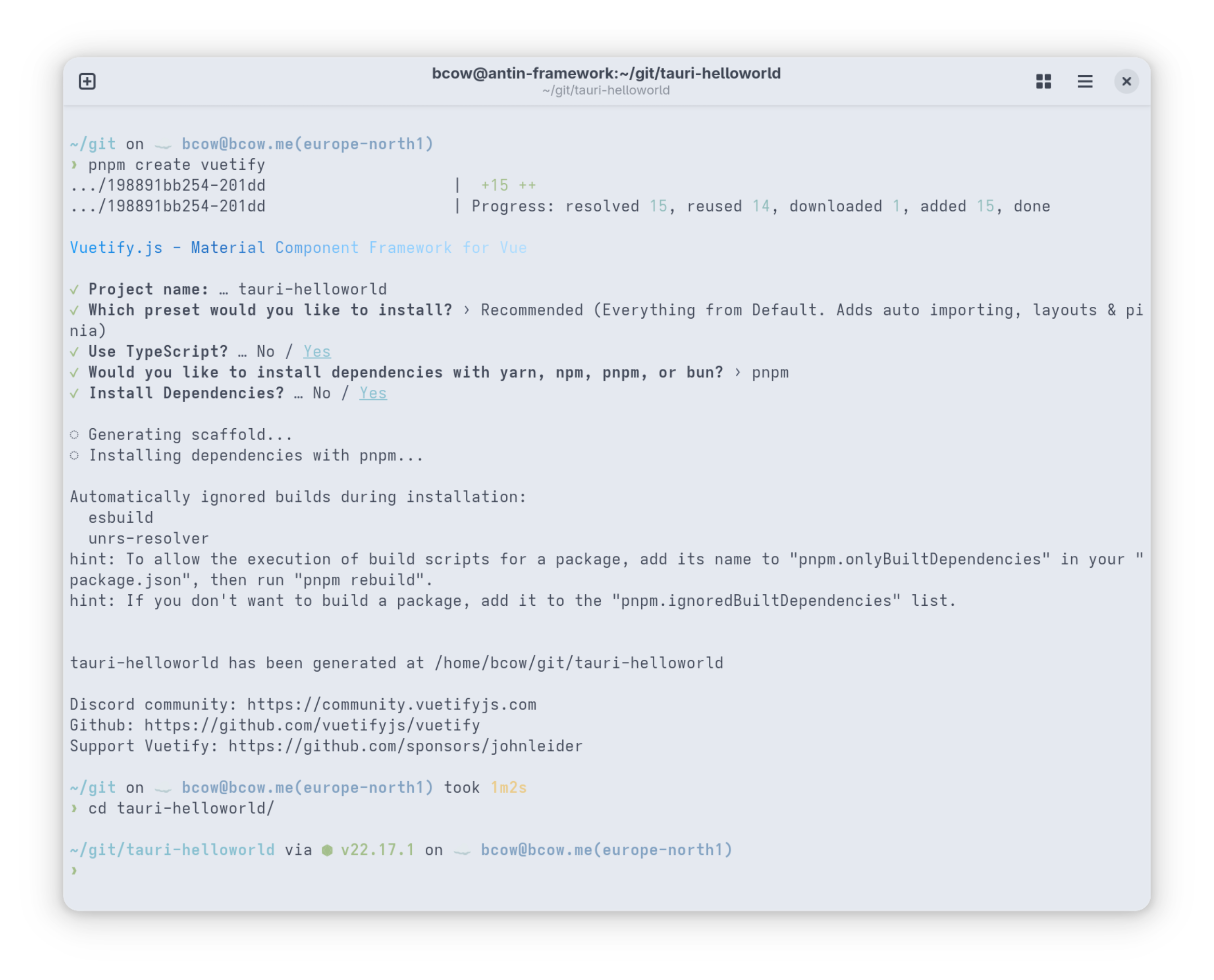 Init Vuetify